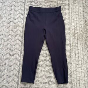 SPANX The Perfect Pant Ankle 4-Pocket Petite Large - Navy Blue